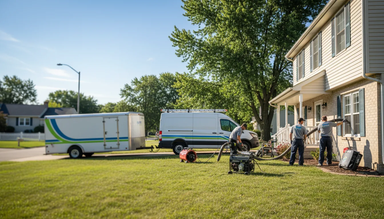 Flooded Basement Restoration And Cleanup With Repair in Muir, MI near me